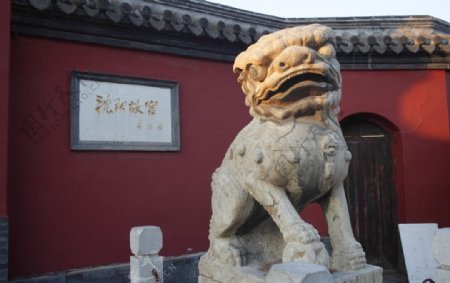 沈阳故宫门口的狮子图片