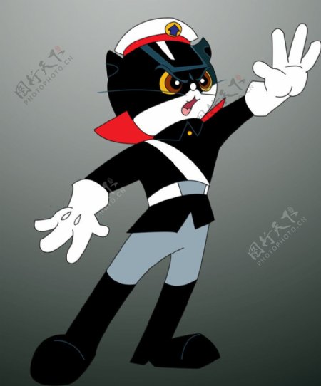 黑猫警察图片