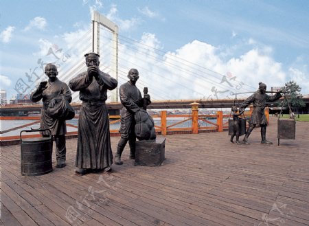 宁波江厦公园雕塑图片