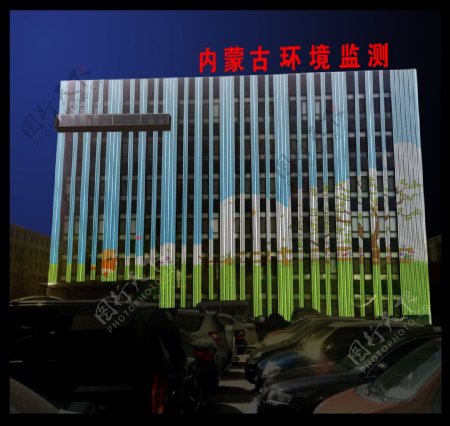 内蒙古侧楼数码管屏方案图片