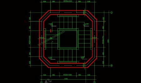 古建筑古塔CAD素材图片