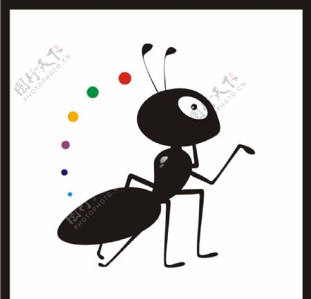蚂蚁插画图片