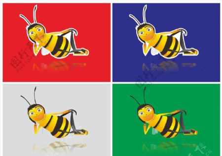 卡通小蜜蜂蜜蜂图片