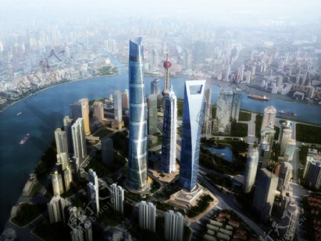 上海中心大厦效果图图片