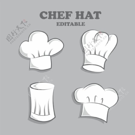各级厨师的帽子图片