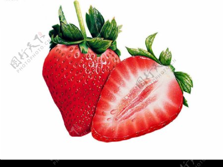 逼真水果系列之草莓图片