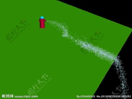 3D喷水粒子沙漏动画图片