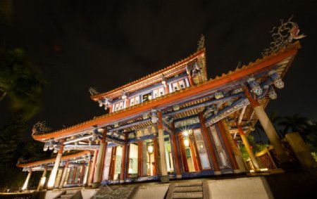 台南武庙夜景图片