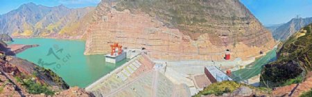 积石峡水电站图片