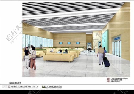 广州新火车站站台层商务贵宾方案一效果图片