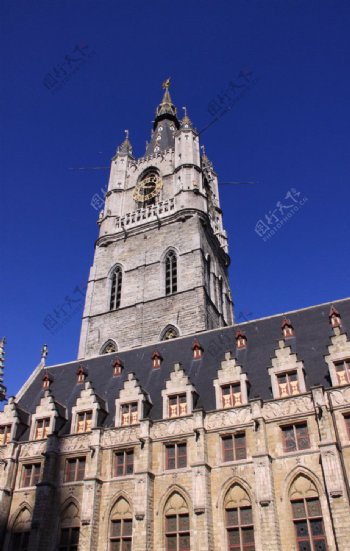 比利时根特钟楼图片