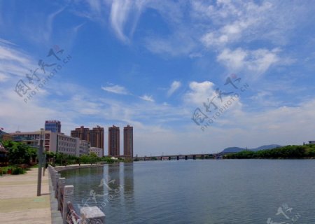 绍兴钱清西小江畔风景图片