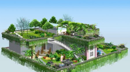别墅绿化景观设计图片