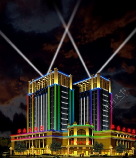 国际酒店灯光设计图片