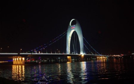 猎德大桥夜景图片