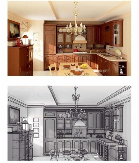 厨房设计室内设计餐厅设计图片