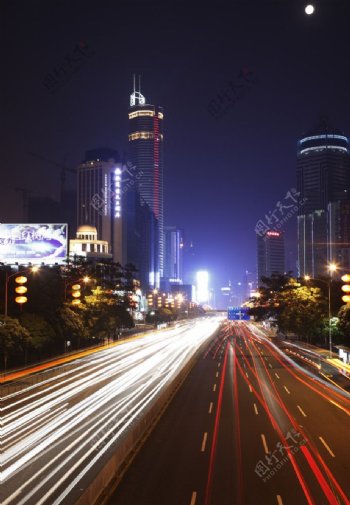 深圳华强北夜景图片