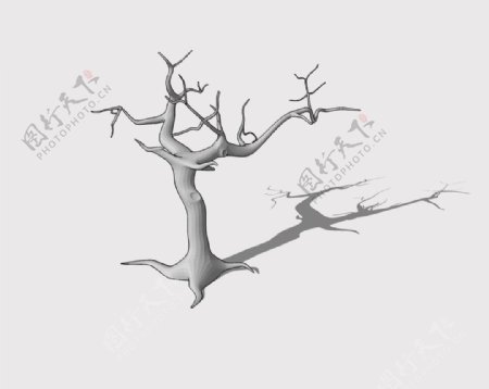 树蔸枝3D模型图片