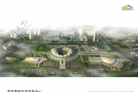 南京奥林匹克体育馆鸟瞰图图片