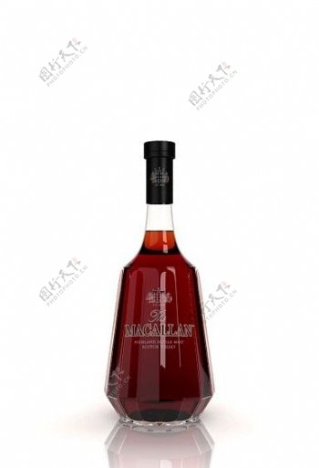 洋酒酒瓶3DMAX模型图片