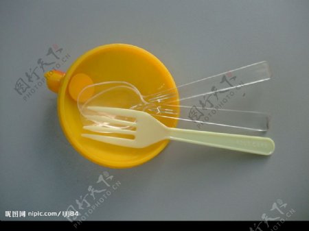 塑料勺子叉子图片