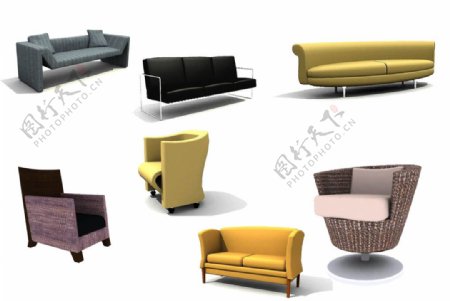 现代精品沙发图片