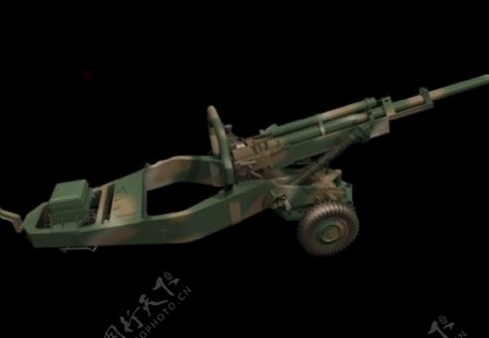 3D自行火炮模型图片