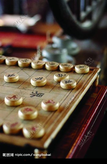 对弈下棋图片