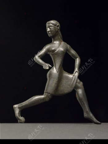 青铜赛跑女子像图片