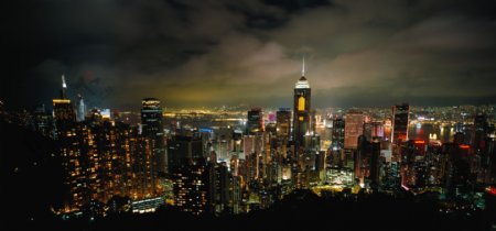 香港岛夜景图片