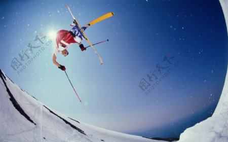 唯美滑雪图片
