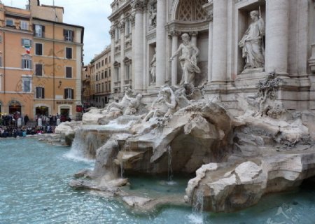 罗马许愿池图片