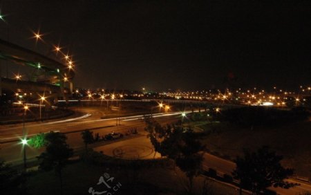 绝美台北内湖交流道夜景图片