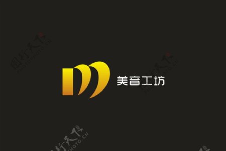 美音工坊logo设计图片