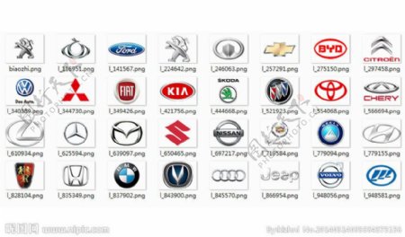 常用汽车品牌标志素材图片
