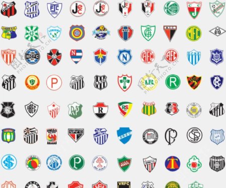 全球2487个足球俱乐部球队标志巴西3图片