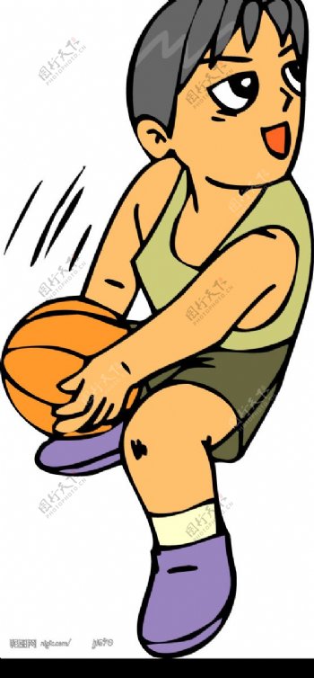卡通NBA图片