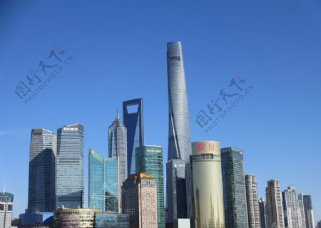 东方明珠上海中心图片