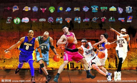 NBA明星海报图片