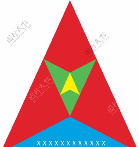 四色三角logo图片