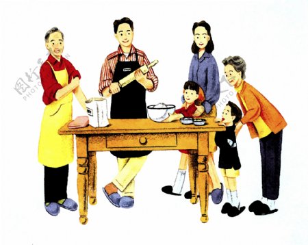 家庭插图图片