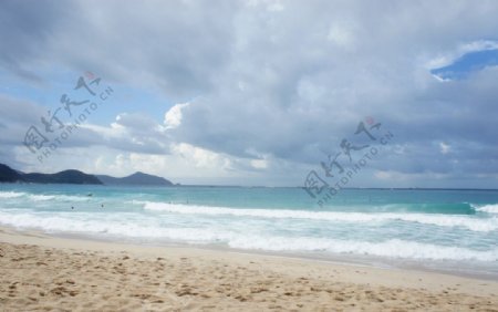 沙滩大海图片