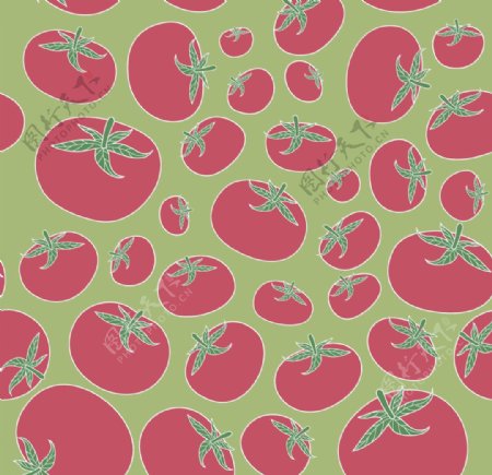 西红柿图案插画设计图片
