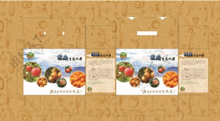 云南生态水果包装图片