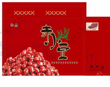 红豆包装设计图片