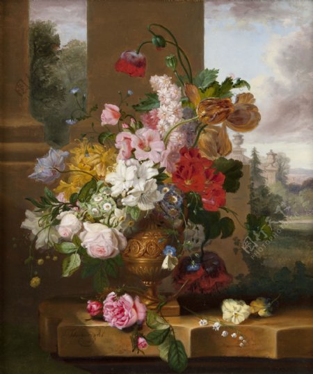 古典花卉静物图片