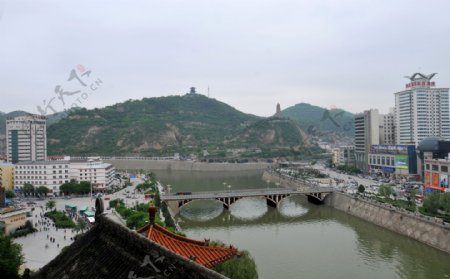 延安延河大桥图片