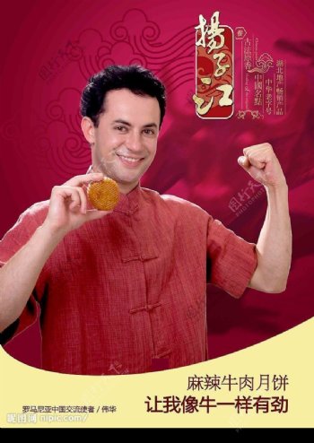 杨子江月饼广告图片