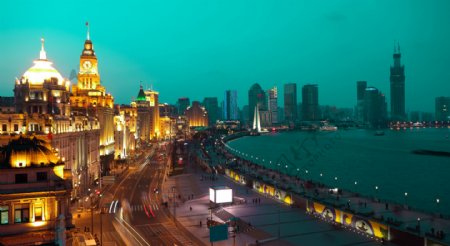 上海外滩夜景超清图片