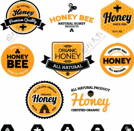蜂蜜标签图片